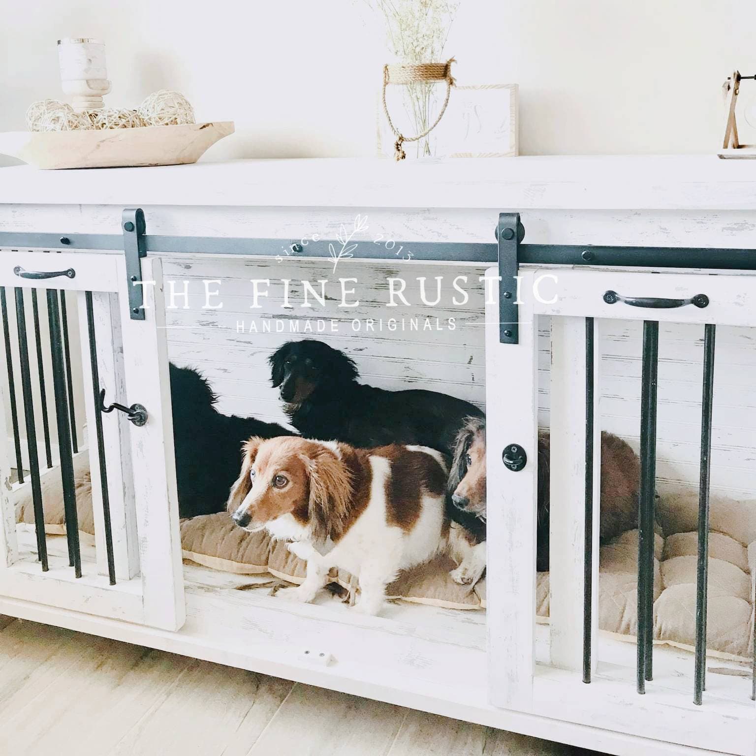 Rustic Farmhouse Dog Crate