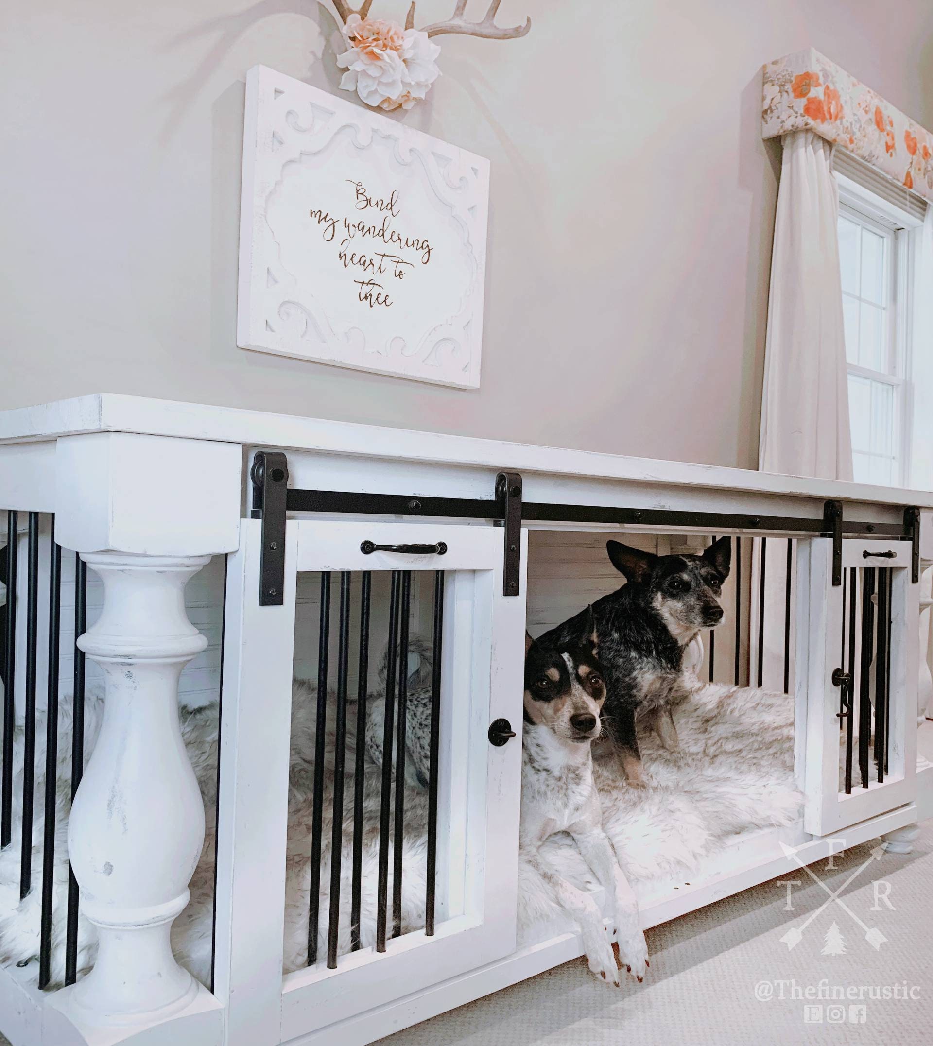 BEST Easy Lock Kennel. Custom Large Double Dog kennel/Double dog crate