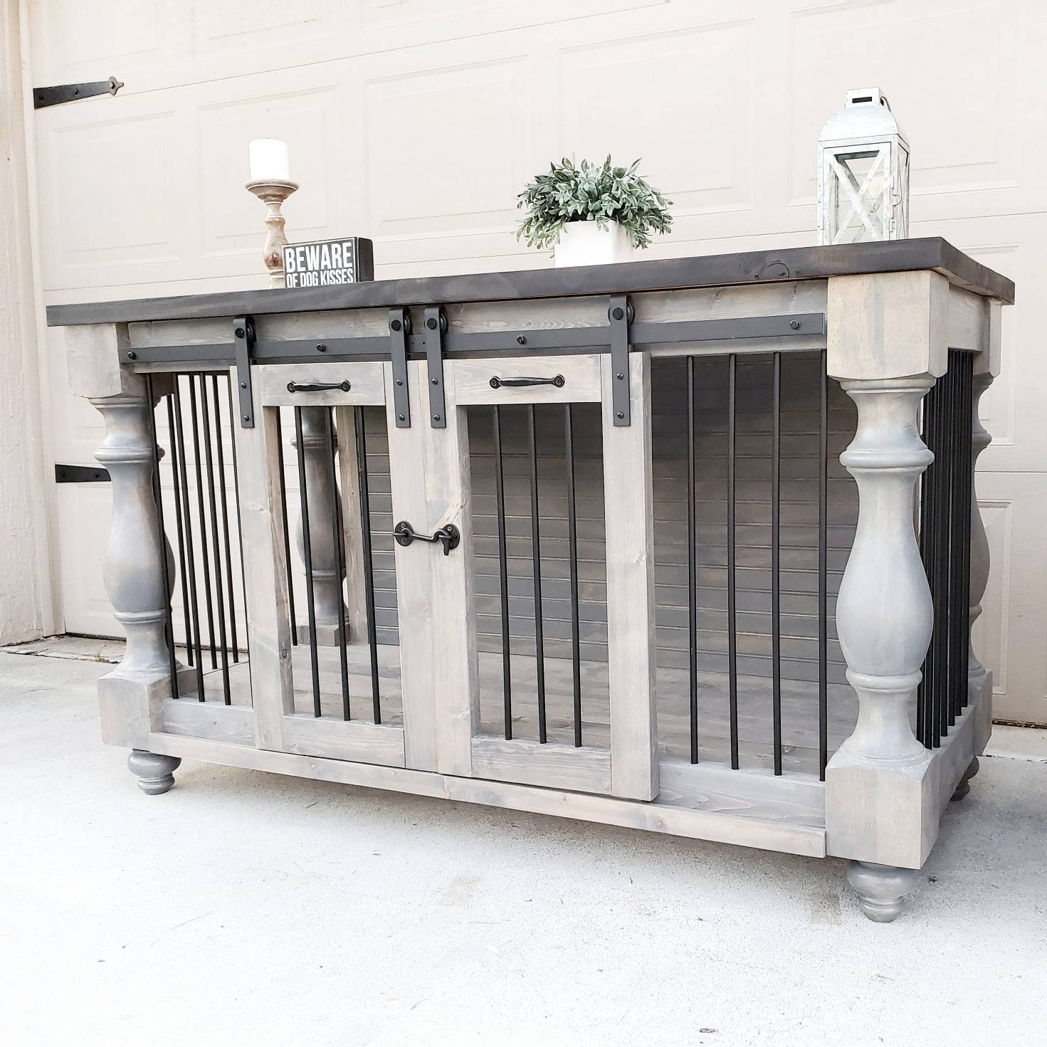 BEST Easy Lock Kennel. Custom Large Double Dog kennel/Double dog crate