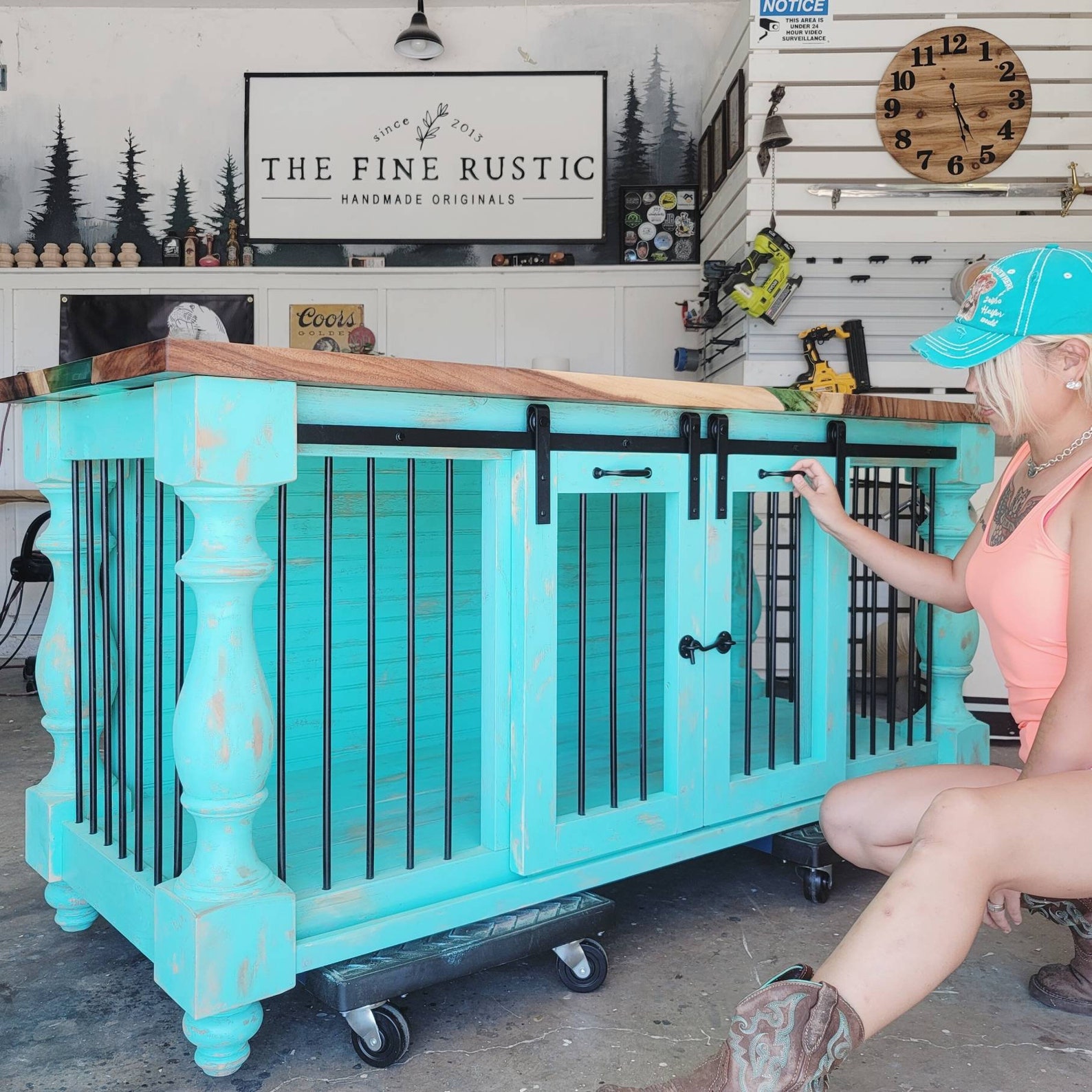 BEST Easy Lock Dog Kennel_top of Dog Kennel Artisan/ Custom Etsy