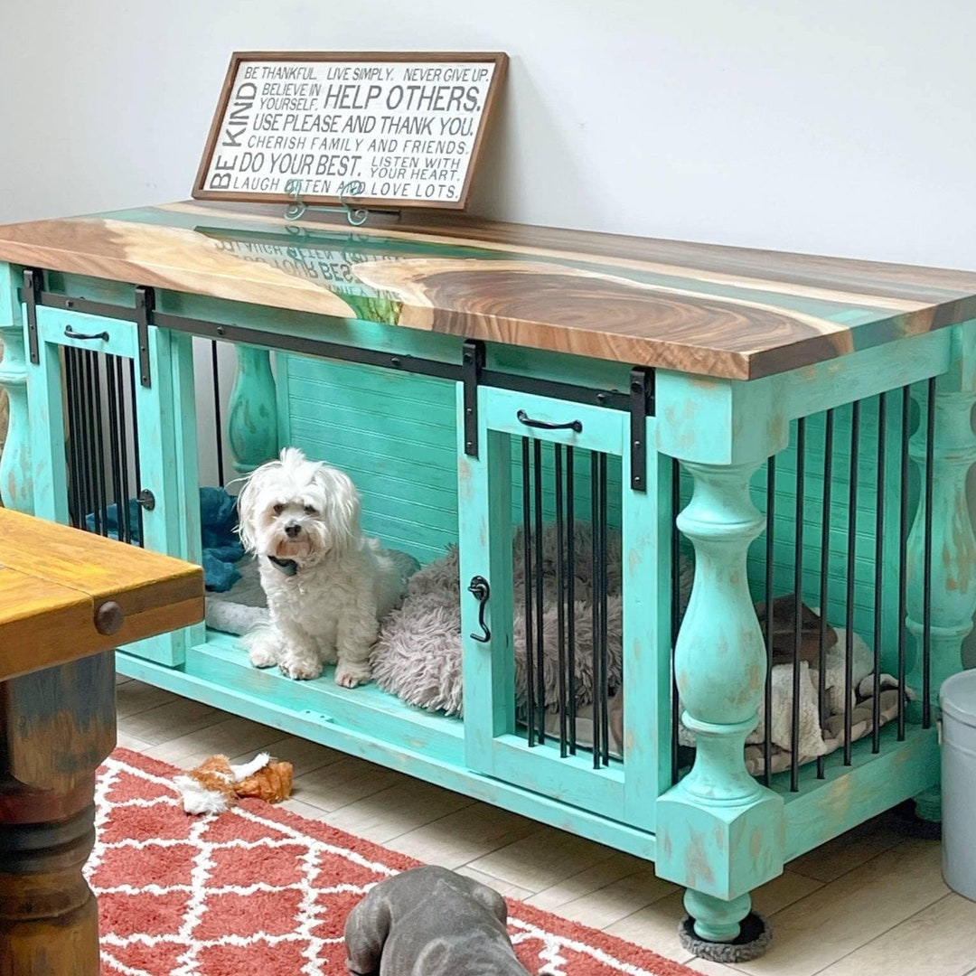 BEST Easy Lock Kennel Kustom Dog Crate_epoxy Resin Tabletop_ Etsy