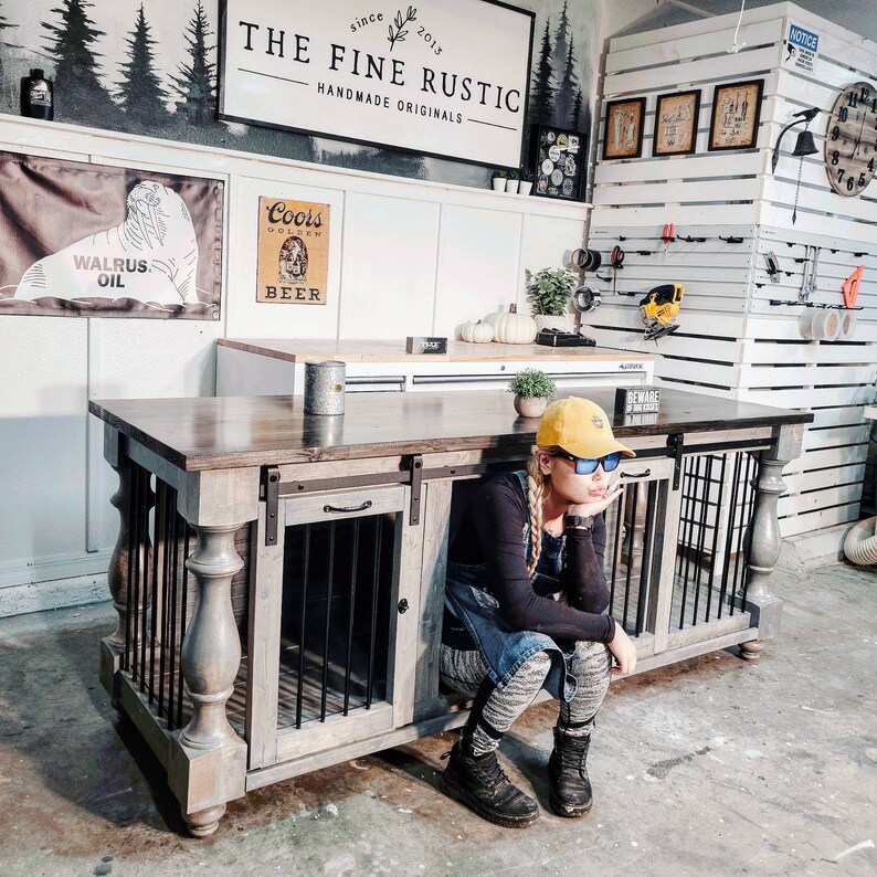 BEST Custom Dog Kennel FREE SHIPPING Farmhouse Dog Crate Etsy