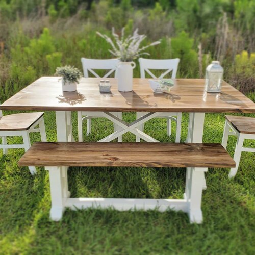 Rustic Farmhouse Dining Table Dining Room Set Dining Room Etsy