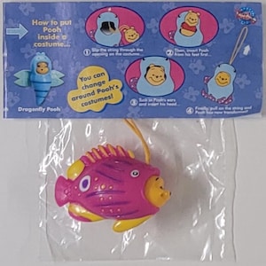 Winnie The Pooh Peek A Pooh Tierfigurensammlung Serie #8 Tropischer Fisch Leaflet Tomy Yujin Disney Schlüsselanhänger Baumeln Automat Spielzeug