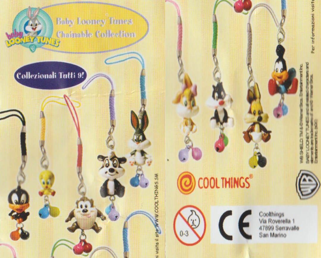 Baby Looney Tunes Chainable Collection 9 Charms Cool Things Etsy