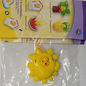 Kolekcja figurek Kubusia Puchatka Peek A Pooh #14 Seria Summer Splash Ulotka Sunshine Tomy Yujin Disney Brelok Automat do sprzedaży Zabawka Nowość