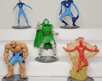 Fantastic Four Buildable Figure Collection Complete Set (5) TOMY