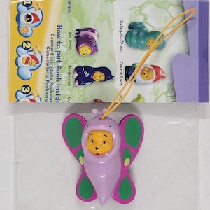Kubuś Puchatek Kolekcja figurek Peek A Pooh #12 Seria ogrodowa Ulotka motyla Tomy Yujin Mini Charm Disney Brelok do kluczy Automat do sprzedaży Nowość