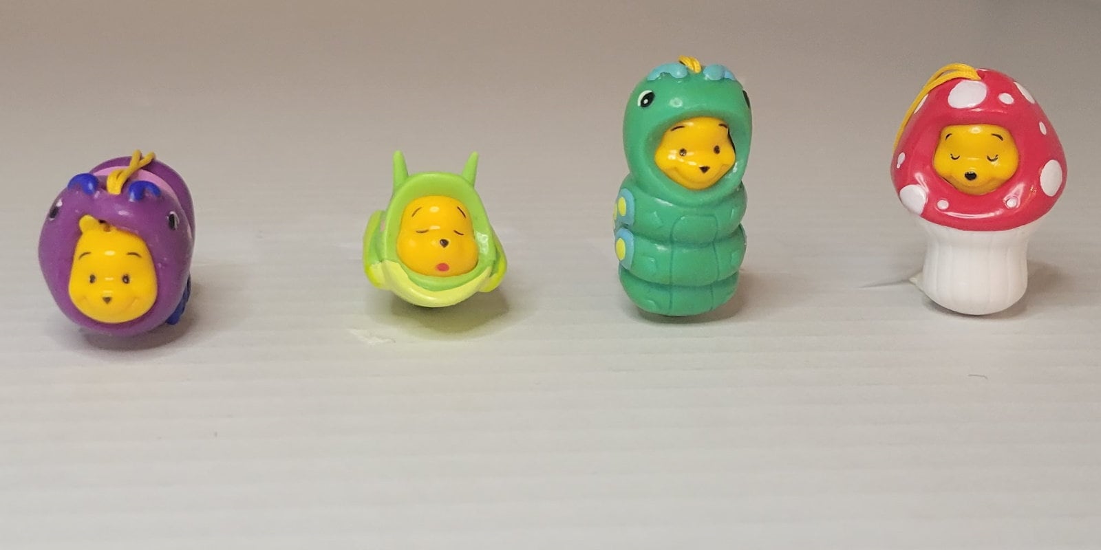 Winnie the Pooh Peek A Pooh Series 12 Garden Collection Complete Set of 8 Tomy Yujin Walt Disney