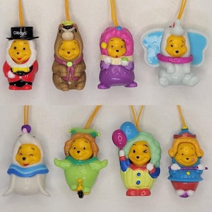 Winnie The Pooh Peek A Pooh Series #13 Circus Fun Collection Complete Set Of 8 Tomy Yujin Walt Disney Vending Machine Toy Mini Figurine New