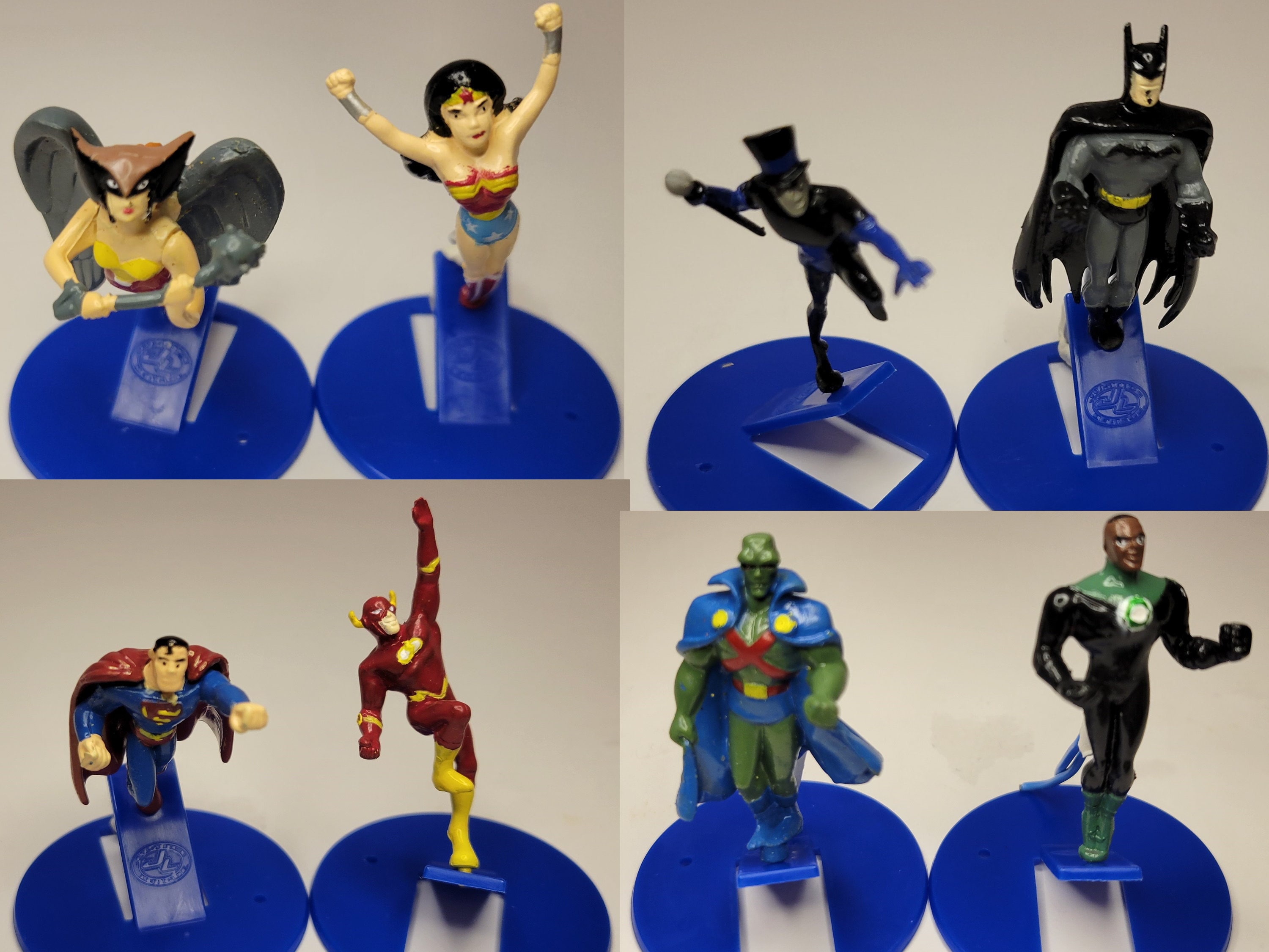 Justice League Launchers JUS3B Complete Set of 8 2004 Dc Comics