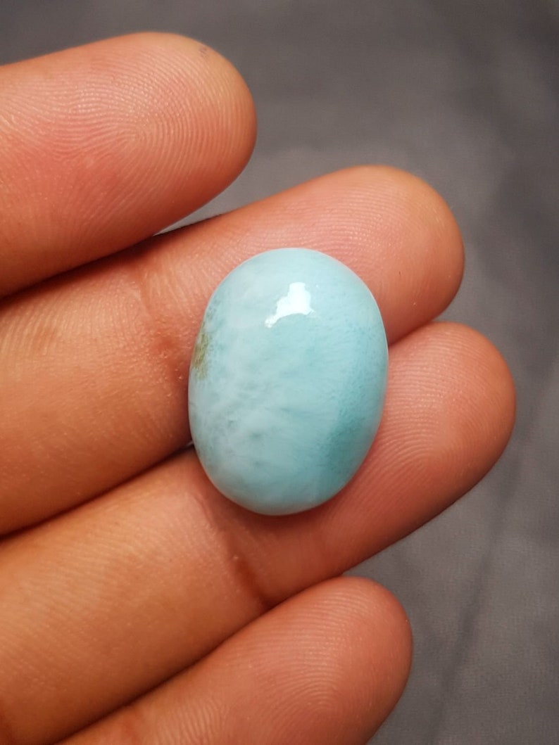 Details about / Great Lot Natural Larimar 3X5 mm Oval Cabochon Loose Gemstone VG01