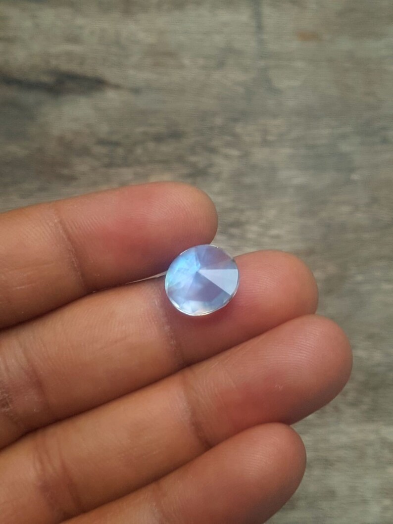 C6805 AAA Quality Loose Gemstone 1 Pcs Natural Crystal Doublet Round Shape Faceted Briolettes Crystal Briolettes 12x12 MM