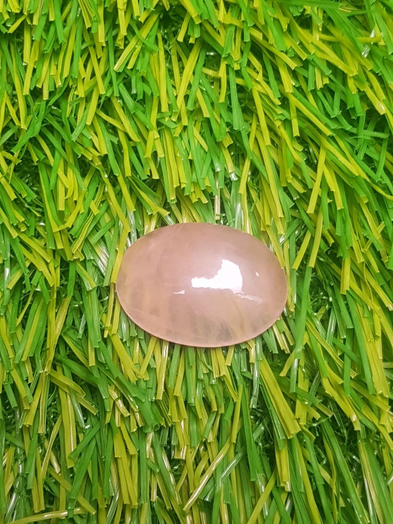 AAA Quality C3751 Rose Quartz Cabochons Natural Rose Quartz Oval Shape Smooth Cabochon 28x20.5x8.5 MM Size Loose Gemstone