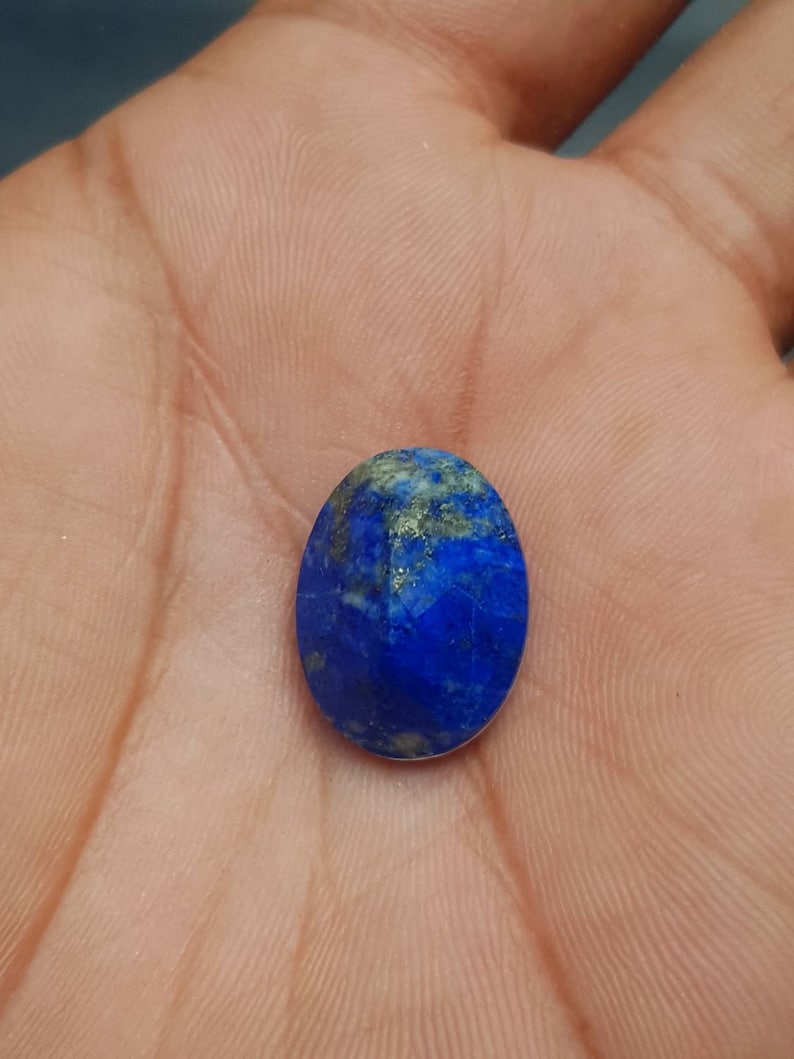 Natural Lapis Lazuli Crystal Doublet Oval Shape Faceted Cut 20x15x9.5 MM Lapis Lazuli Crystal Doublet Faceted Cut,AAA Quality,C4498
