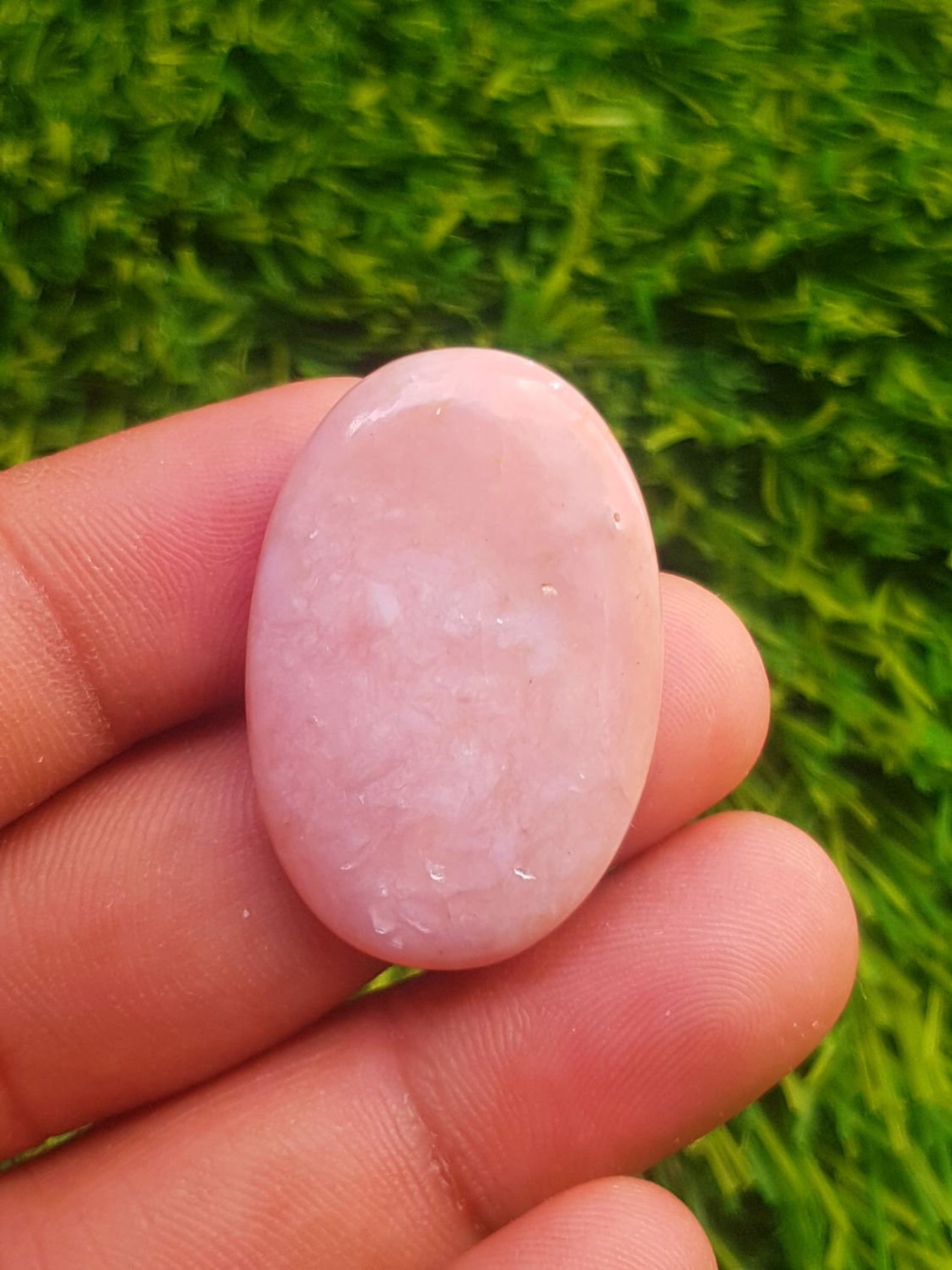 Natürlicher peruanischer Rosa Opal Oval Form Glatt cabochon Etsy