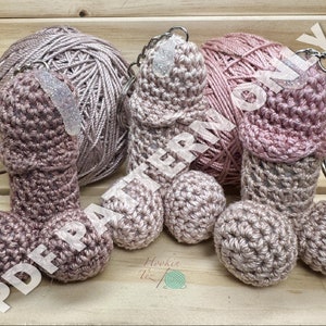 PDF PATTERN ONLY!!! Crochet, Tiny, Micro, Mature, Naughty, Willy, Penis, Dick, Keychain, Key Ring, Gag, Gift, Funny, Hilarious, LBGTQ2S+