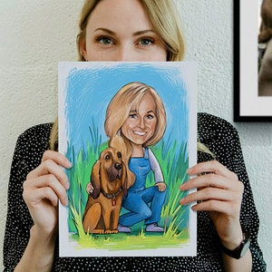 Custom Caricature Gift - The Perfect Personalized Gift For Her