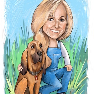 Family Pet Caricature - The Perfect Gift For Any Animal Lover