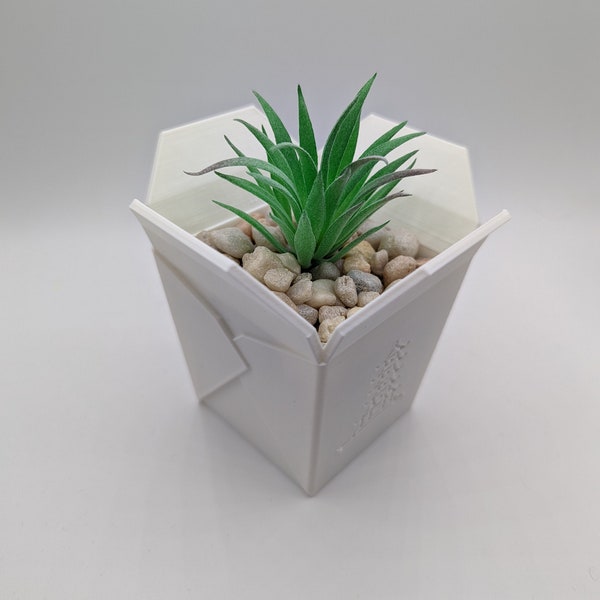 Ceramic Take Out Box Planter Etsy