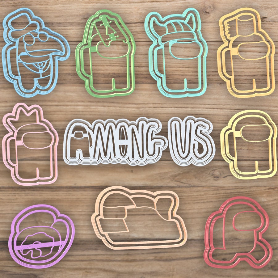 Crewmate. Among Us Cookie Cutter. Astronaut Gamer Cookie Cutter