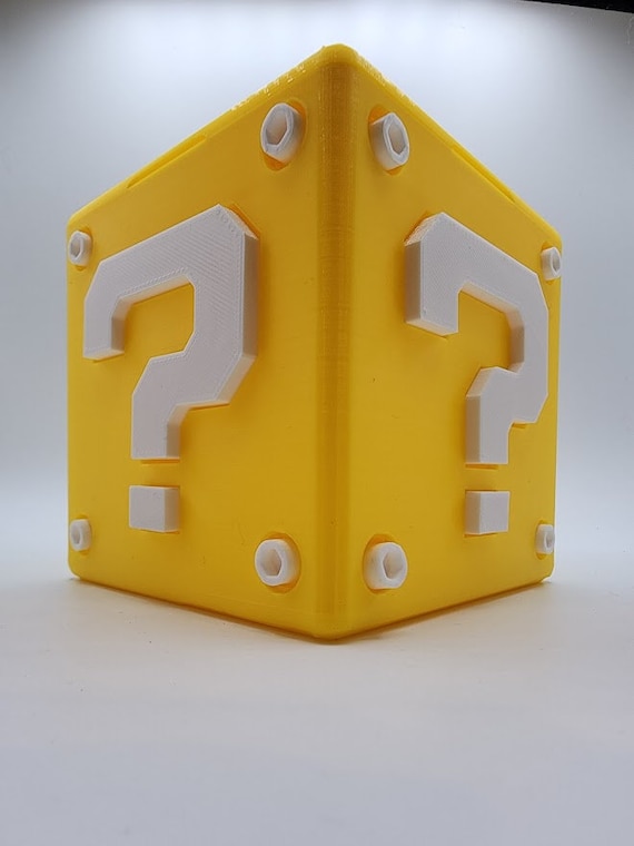 マリオミステリーブロック貯金箱 - Etsy 日本