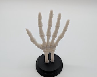 Sieradenhouder skelethand – gotische displaystandaard