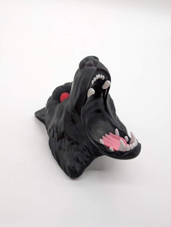 3D Printed Wolf Head Controller Holder - Etsy