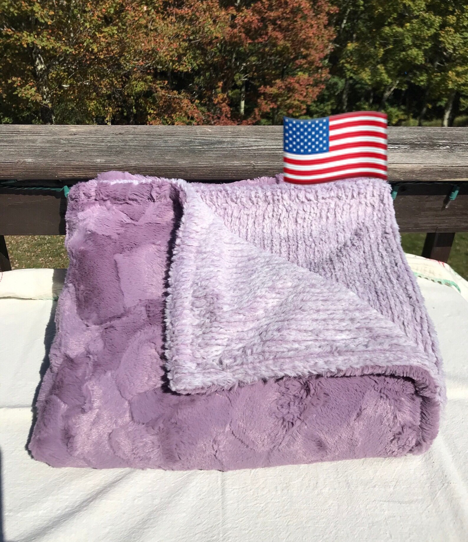 Purple Adult Minky Throw Blanket 2 Layer Minky Blanket XL Etsy Norway