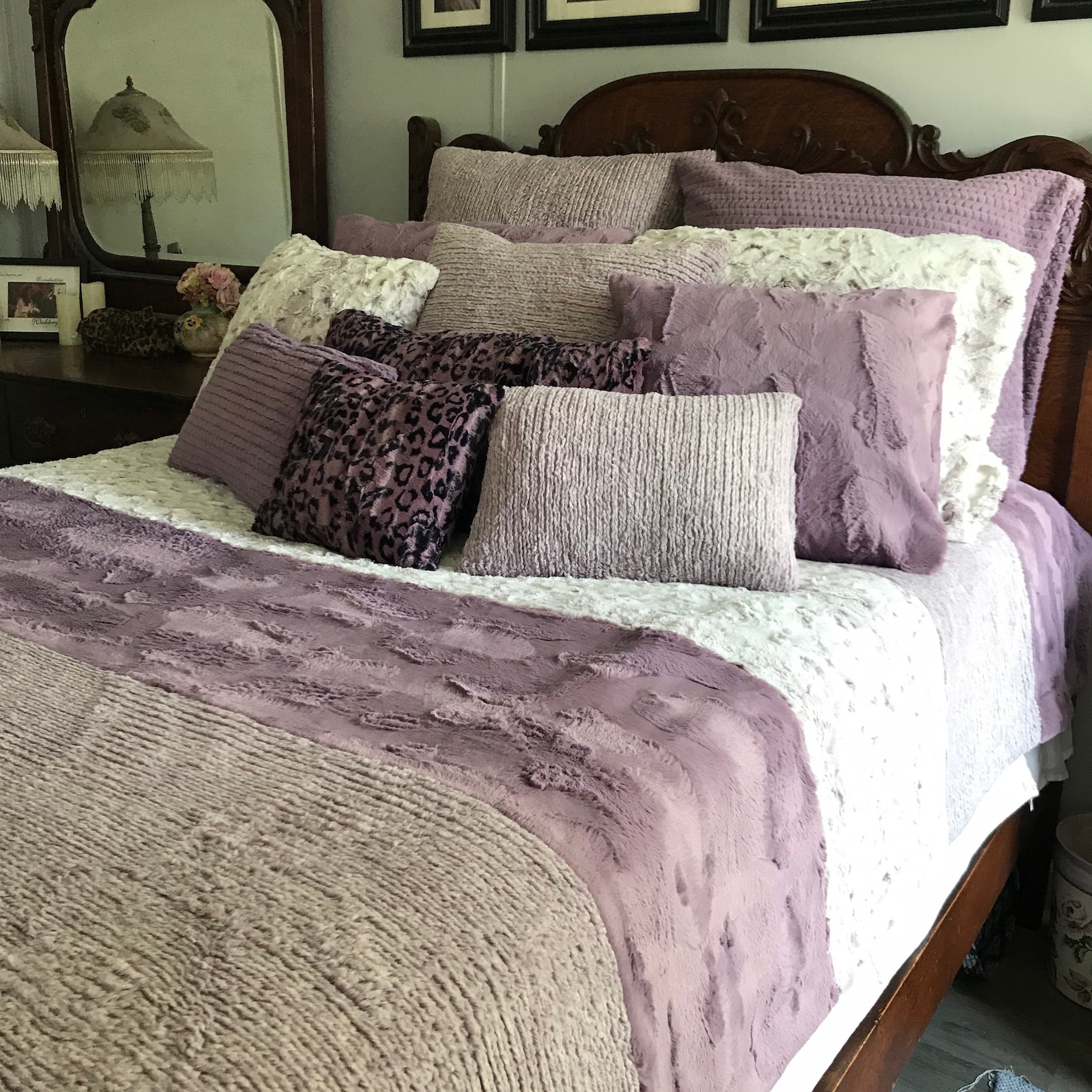 Minky Bed Pillows Minky Bed Pillow Shams Minky Bed Pillow Etsy