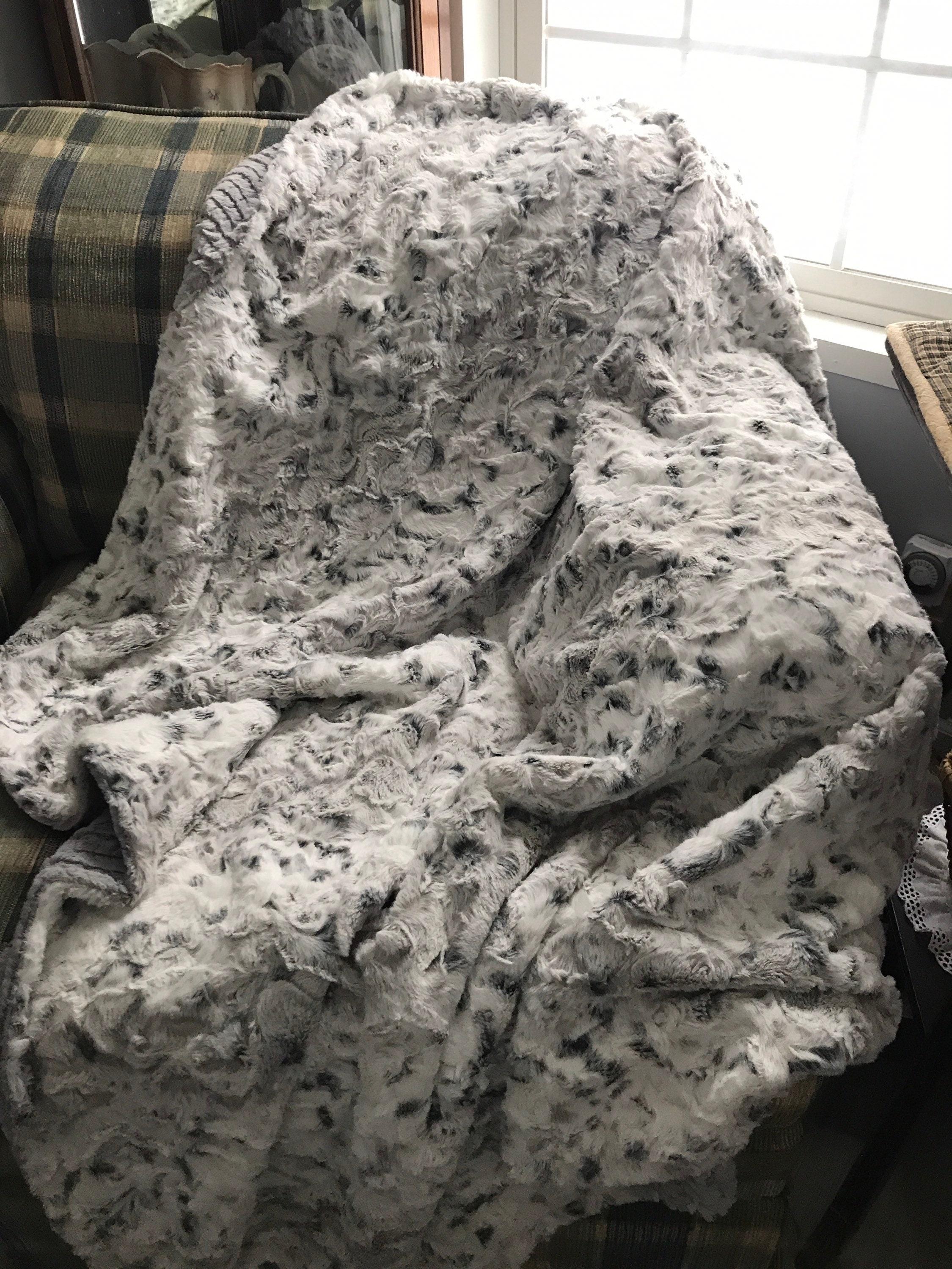 Snowy Owl Adult Minky Throw Blanket Faux Fur Minky Throw Etsy