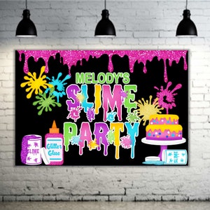 Slime Time Banner / Slime Banner / Slime Birthday / Slime Party / Slime  Decorations / Slime Party Decorations / Slime King / Slime Queen 