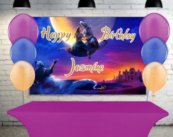 Aladdin Movie Carpet Ride Party Banner