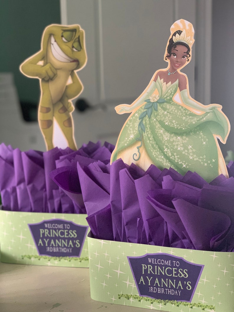 Princess Tiana Centerpiece 4 Character Choices Etsy