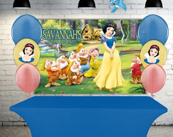 Snow White Party Banner