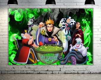 Woman Villains Party Banner