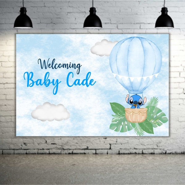 Baby Stitch Baby Shower Party Banner