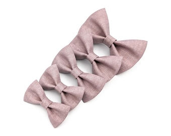 Hundefliege - Dusty Antique Rose. Schlichte Altrosa Haustierfliege