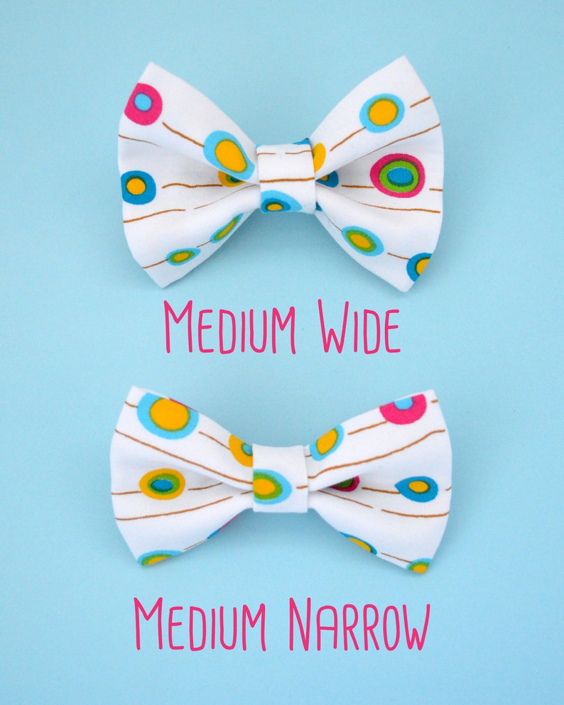Colourful Spots Pet Collar Accessory Medium Dog Bow Tie