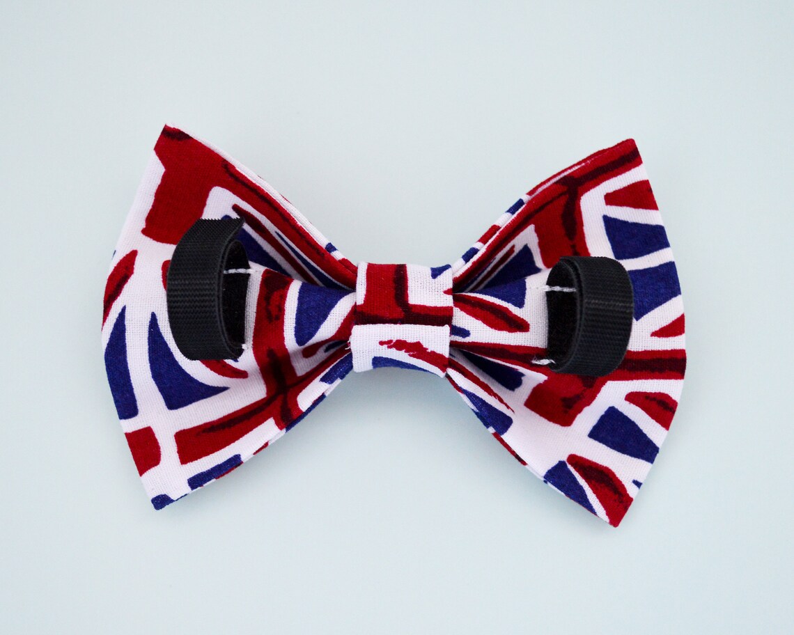 Large Dog Bow Tie Wacky Jacks UK Flag Jubilee Pet Collar Etsy