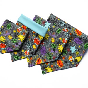 Super Dog Bandana - Boom Pow Zap Graffiti Wall. Small / Medium / Large / XL Pet Accessory