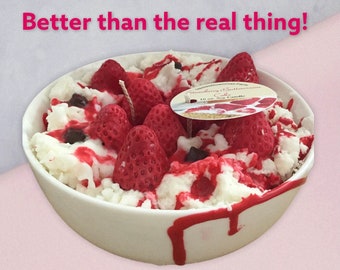 Strawberry Buttercream Cake, Scented Candle, Dessert Candle, Vegan Candle, Food Candle, Soy Candle, Scented Candle, Vegan Gift