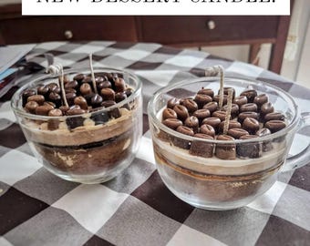Coffee Bean Candle, Coffee Latte, 16 oz, Mug Style Coffee Candle, Starbucks Style Candles, Coffee Bean Latte Candle, Dessert Candle
