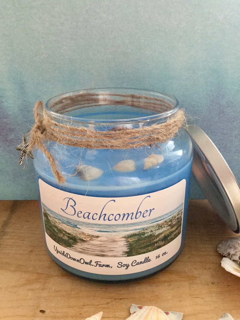 Beach Scented Candle Ocean Scented Candle Beach House Decor Etsy