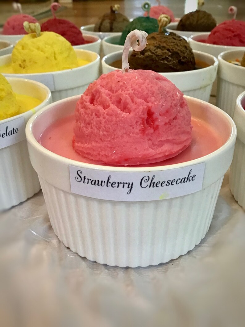 Ice Cream Scoop Candles Ice Cream Candles Dessert Candles Etsy