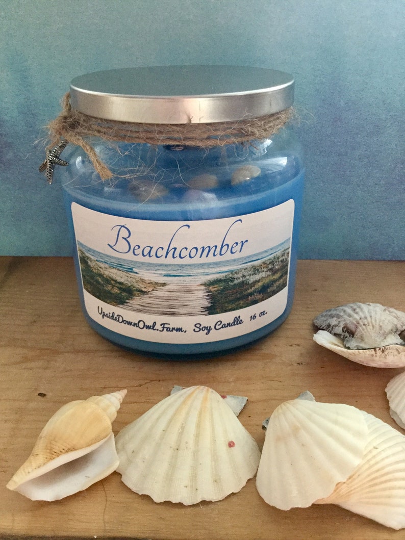Beach Scented Candle Ocean Scented Candle Beach House Decor Etsy