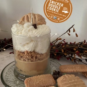 Snickerdoodle Whipped Candle, Natural Soy Candle, Snickerdoodle Cookie Candle, Dessert Candle, Food Candle, Kitchen Decor, Valentine Gift