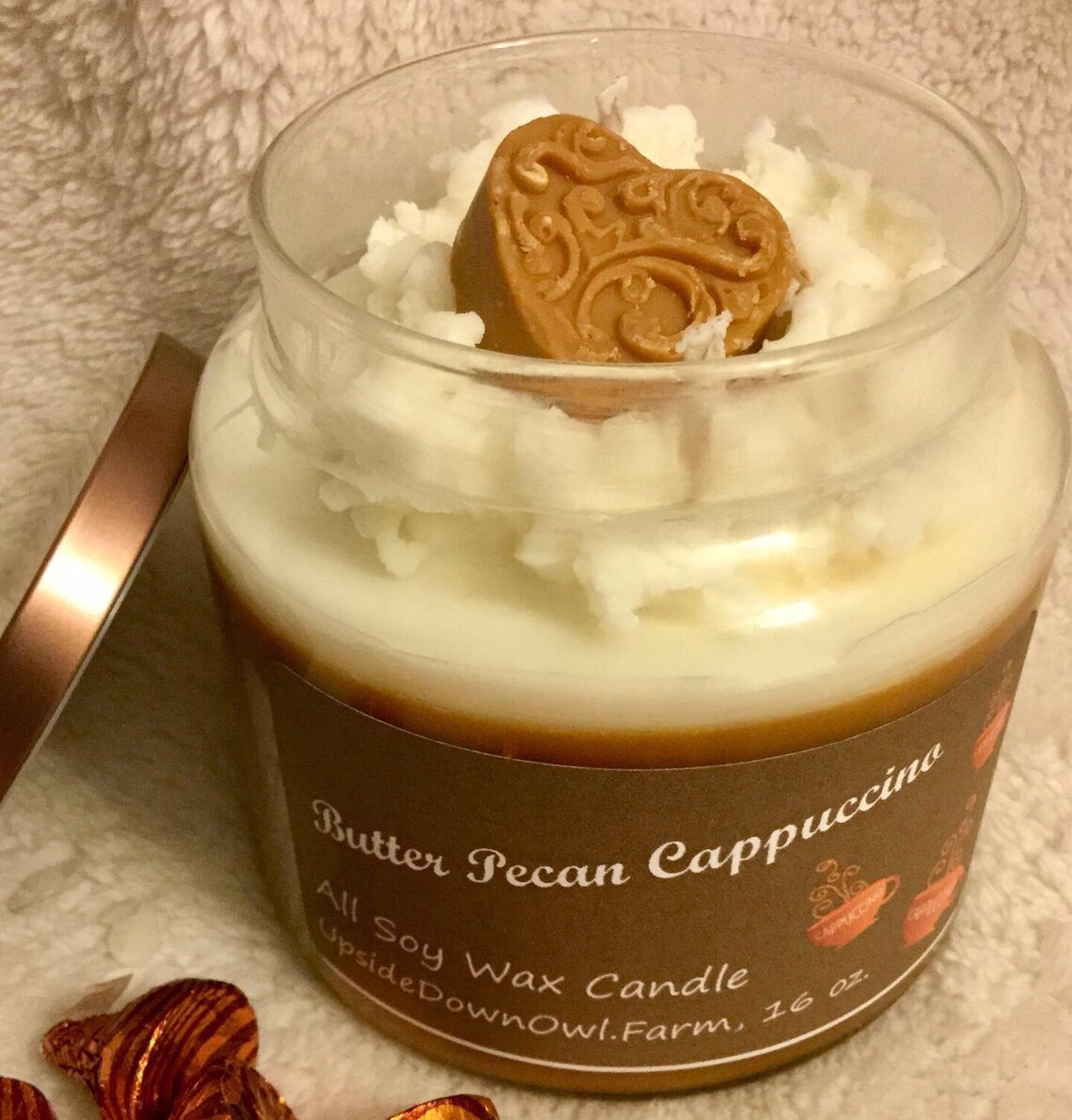 Butter Pecan Scented Dessert Candle Caramel Candle Vegan Etsy