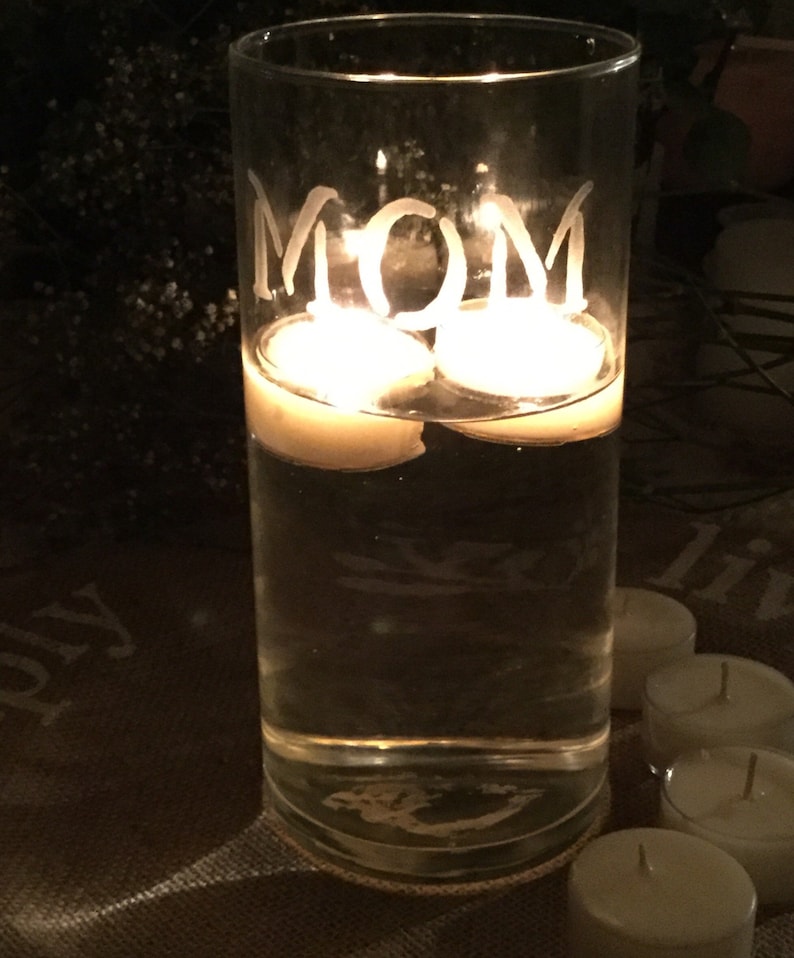 Free Candle Engraved Glass Vase Buy 1 Get 1 Wedding Gift Etsy