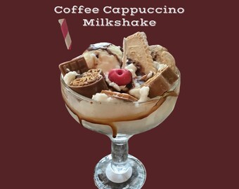 Large Coffee Milkshake Candle, Zero Calorie Dessert Candles, Coffee Ice Cream,  Milkshake Candle, Mom Gift, Girlfriend Gift, Cappuccino